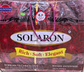 The Solaron "Rich · Soft · Elegant" blanket shown in the image is a high-quality 2-ply Korean-style mink blanket with a gross weight of 12 kg