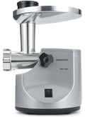Food Mincer, 2Kg Per Minute, Metal Body, Meat Mincer, 3 Stainless Steel Mincer Screens, Kibbeh Maker, Sausage Maker, Feed Tube Pusher, Reverse Function 1 kg 1600 W MG510008 Silver