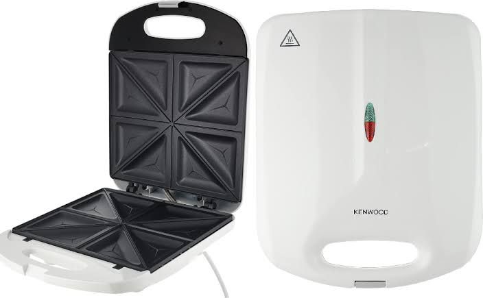 New Kenwood 4-slice Sandwich Maker SMP50 – 1200 watts - white